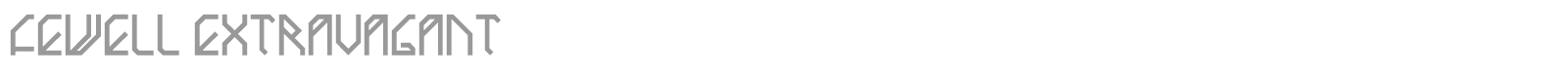 Fewell font preview